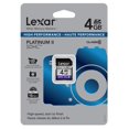 thumbnail image 1 of Lexar Platinum II 4GB 100X SDHC Class 6 Memory Card, 1 of 1