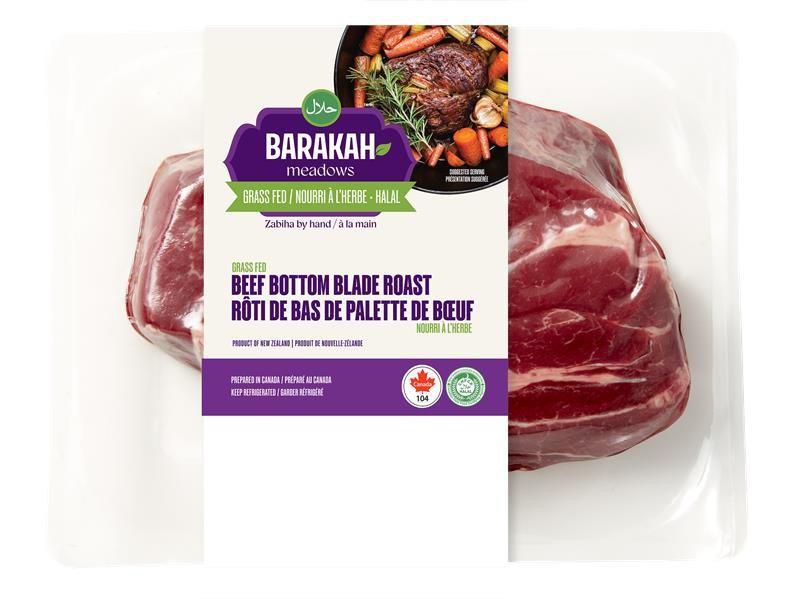 Barakah Meadows Bottom Blade Roast, BM Blade Roast, 0.49 - 1.08 KG
