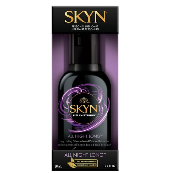 Skyn All-Night-Long Premium Silicone-Based Personal Lubricant 80ml (2.7 Fl Oz.), 80ml (2.7 Fl Oz.)