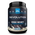 thumbnail image 1 of Revolution Nutrition, High Whey, Protein Powder 2LB, Whey Isolate of Protein, 24 Servings, Gluten Free, Lean Muscle Mass For Men & Women, Cookies & Cream, 1 of 8