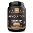 thumbnail image 1 of Revolution Nutrition, High Whey, Poudre de Protéines 2LB, Isolat de Lactosérum, 25 g de Protéines par Dosette, 908 g, 24 Portions, Sans Gluten, Masse Musculaire Maigre pour Hommes et Femmes, Cappuccino Glacé (2 Livres), 1 of 8
