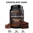 thumbnail image 2 of Revolution Nutrition, High Whey, Protein Powder 2LB, Whey Isolate, 25g of Protein Per Scoop, 908 g, 24 Servings, Gluten Free, Lean Muscle Mass For Men & Women, Chocolate Cake (2 Pounds), 2 of 8