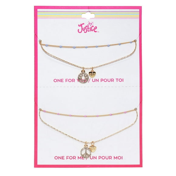 Justice BFF necklace