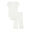 thumbnail image 1 of Huggies Organic Cotton 2-piece Bodysuit & Pant Set, 1 of 7