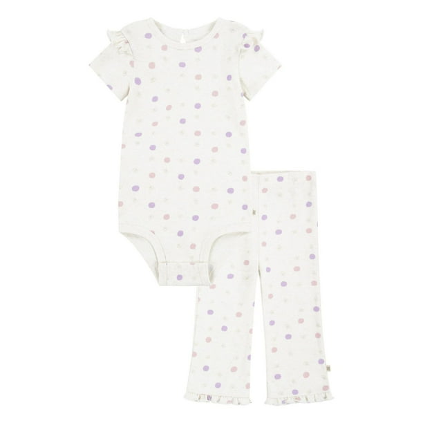 Huggies Organic Cotton 2-piece Bodysuit & Pant Set - Walmart.ca