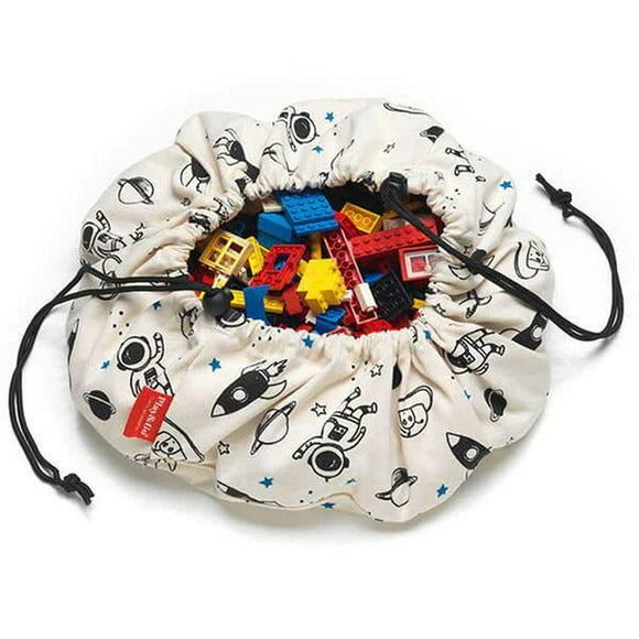 Play & Go - Astronaut Adventure - 3-in-1 Play Mat - Storage Bag & Diaper Bag - Space Exploration Theme - Fun & Interactive for Kids - 140 cm Diameter - Suitable for Newborn to Toddler - Easy to Carry Everywhere