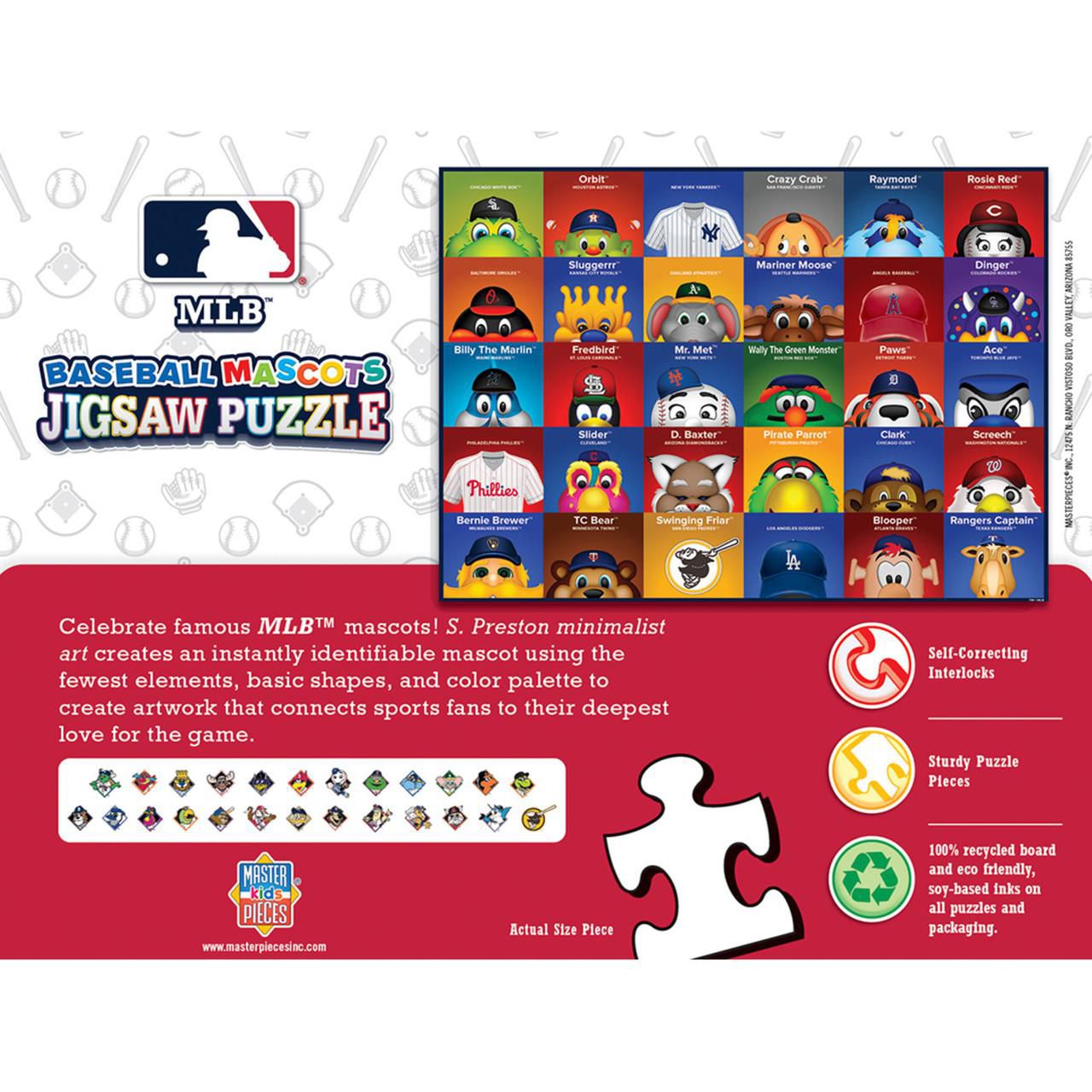 MLB Mascots 100 Piece Puzzle