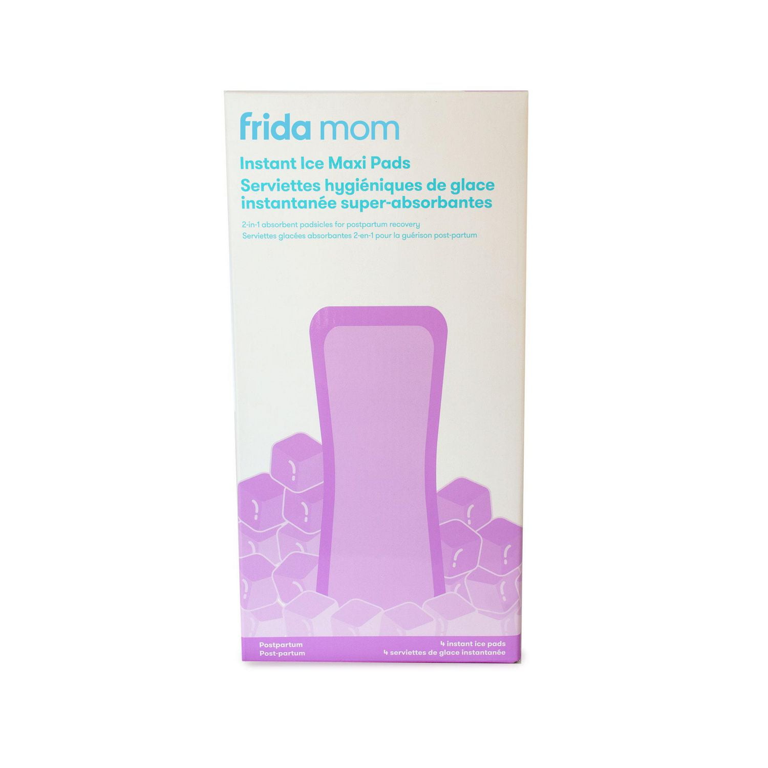  Frida Mom 2-in-1 Postpartum Pads, Absorbent Perineal Ice Maxi  Pads, Instant Cold Therapy Packs and Maternity Pad in One : Health &  Household