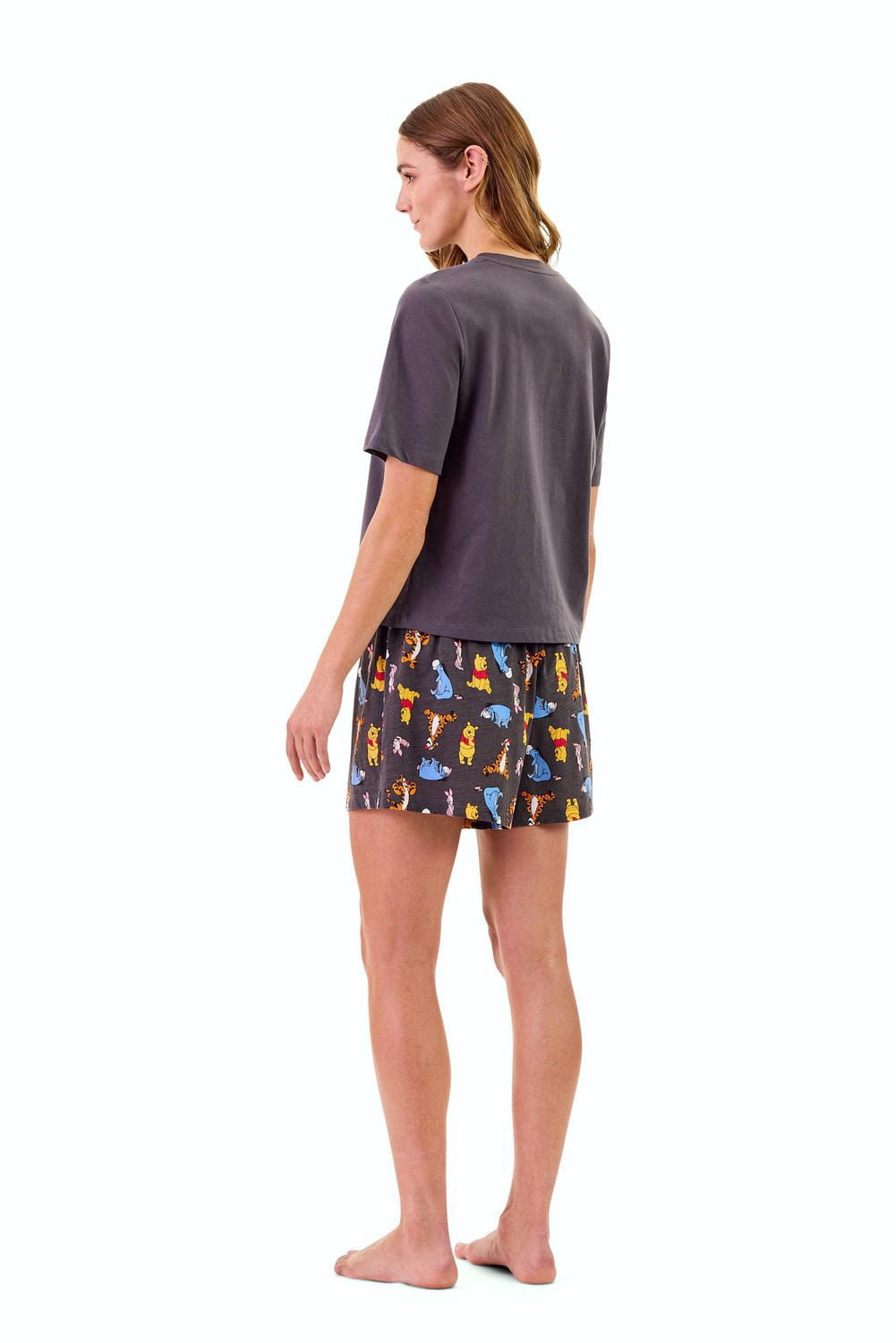 Ensemble t-shirt et boxer de nuit Disney Winnie l'ourson pour femmes
