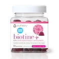 thumbnail image 2 of Youtheory Biotin+ Gummies - Zero Sugar, Watermelon Flavour, 60 Count, 2 of 9