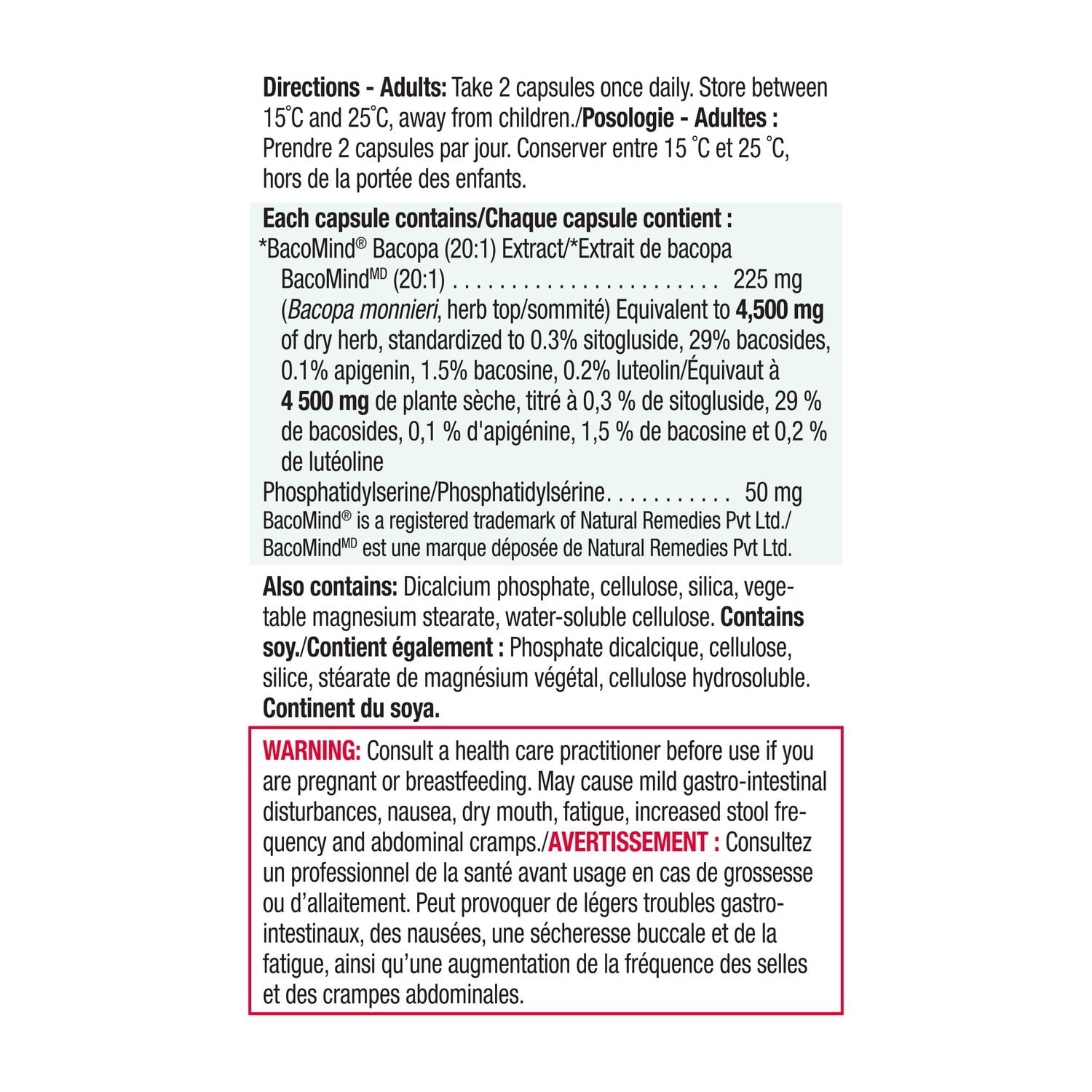 Jamieson capsules santé cérébrale, 60 capsules