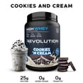thumbnail image 2 of Revolution Nutrition, High Whey, Protein Powder 2LB, Whey Isolate of Protein, 24 Servings, Gluten Free, Lean Muscle Mass For Men & Women, Cookies & Cream, 2 of 8