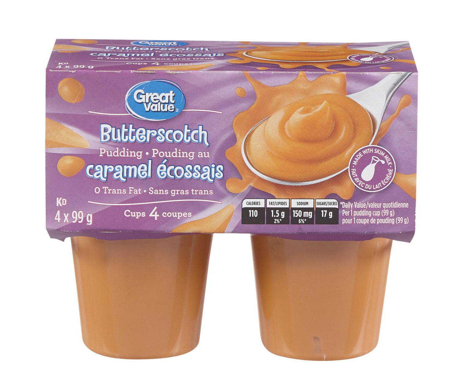 Great Value Butterscotch Pudding Walmart Canada