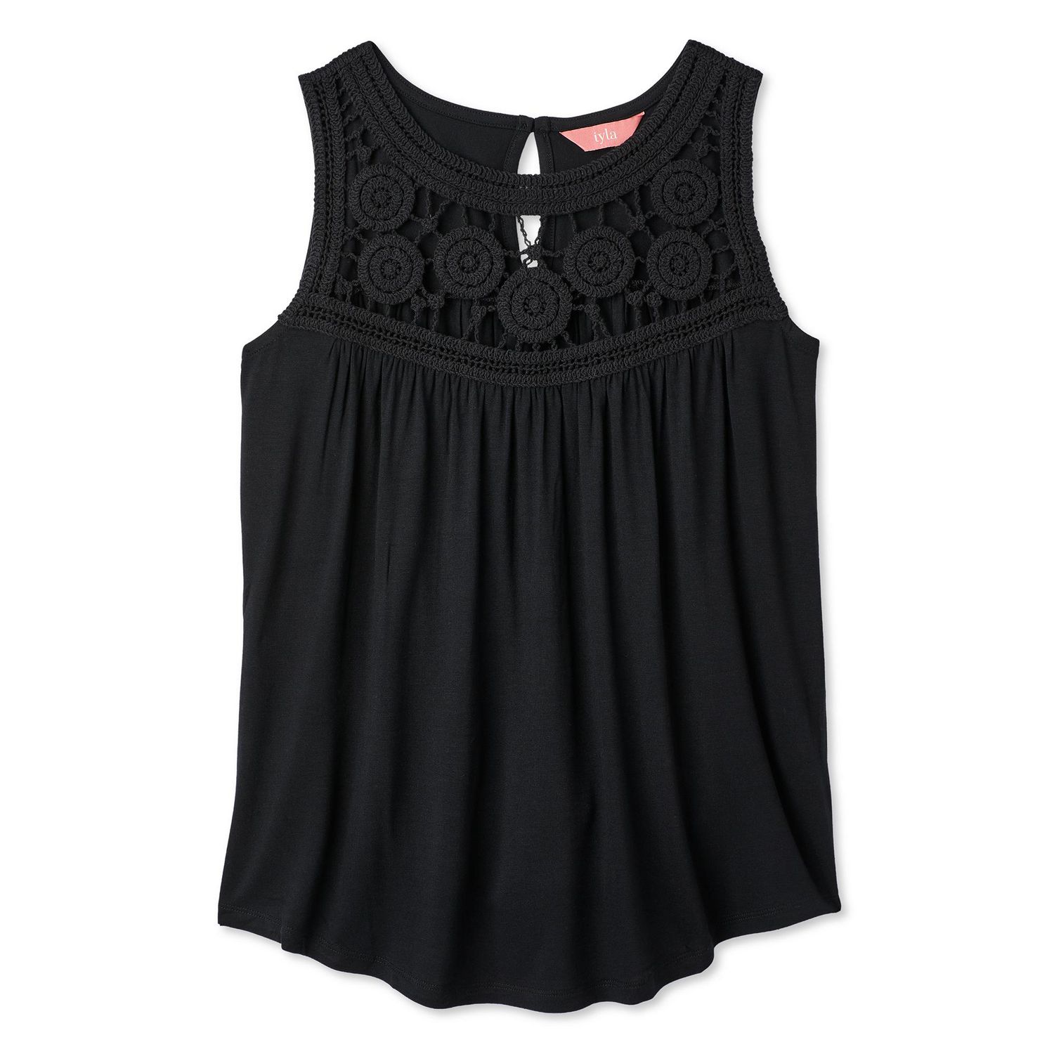 Iyla Women's Crochet Yoke Tank Top
