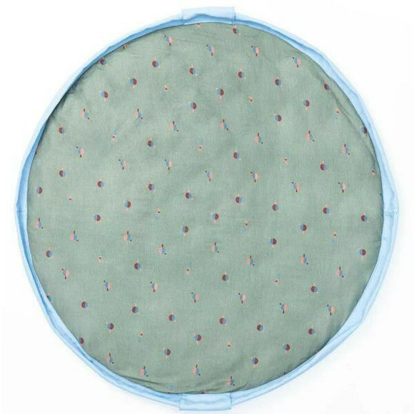 Play & Go - Ping Pong Theme - 3-in-1 Play Mat - Storage Bag & Diaper Bag - Padded and Fun for Active Kids - 120 cm Diameter - Suitable for Newborn to Toddler - Easy to Carry Everywhere