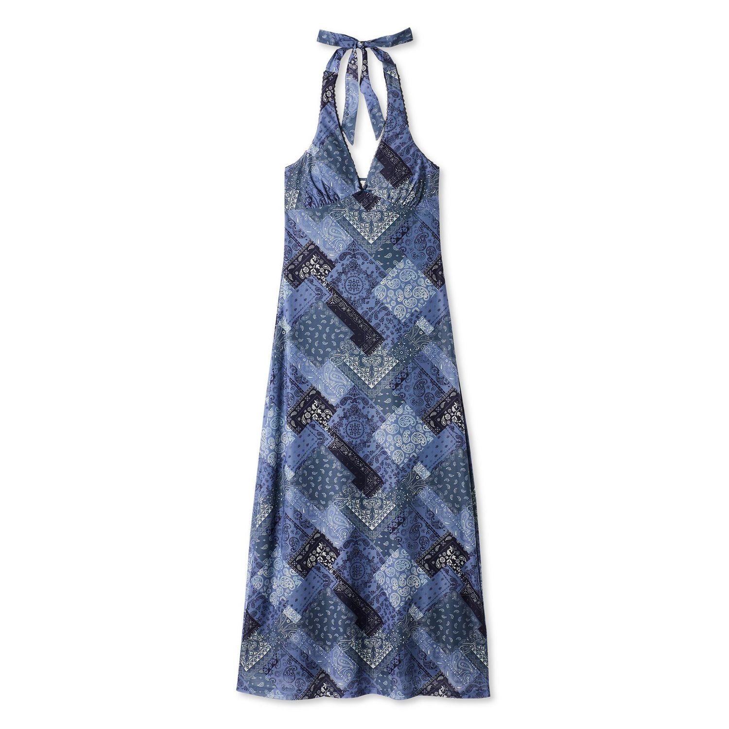 Wild Skye Women's Mesh Halter Maxi Dress