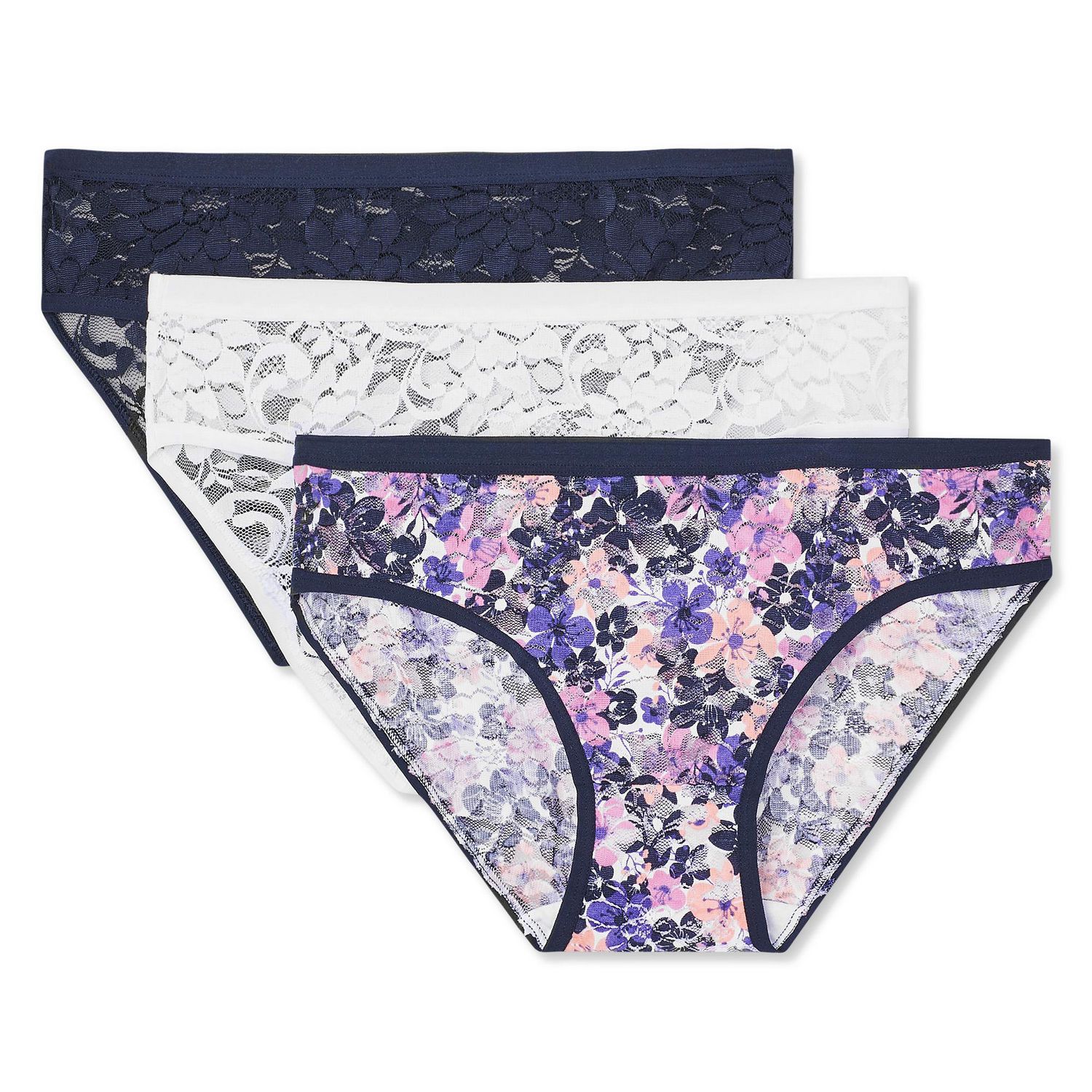Women's 3Pack Lace Bikinis Walmart Canada