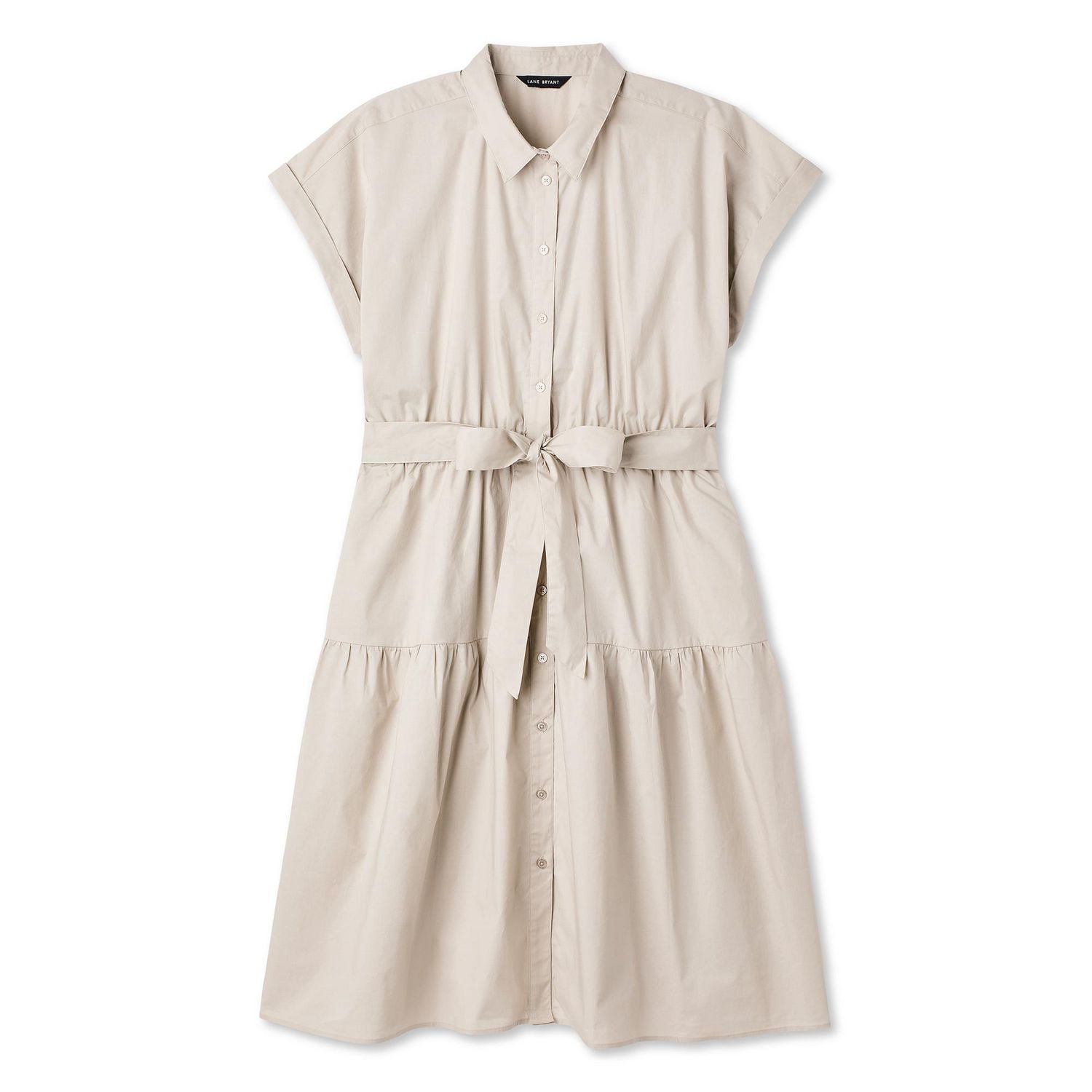 Lane Bryant Women's Plus Midi Shirt Dress