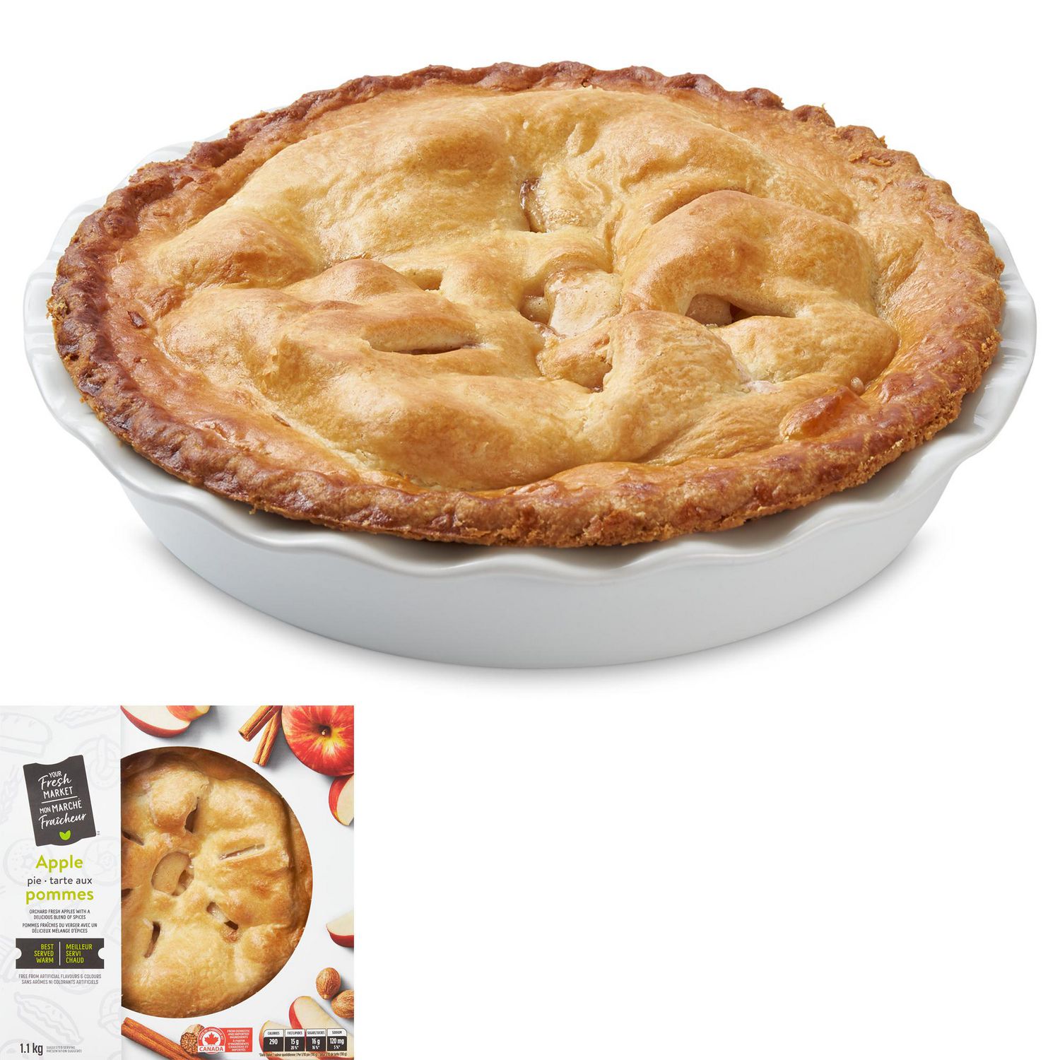 Your Fresh Market Baked 10 Apple Pie, 1.1 kg