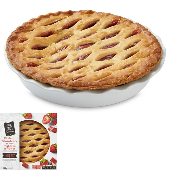 Your Fresh Market Baked 10" Rhubarb and Strawberry Pie