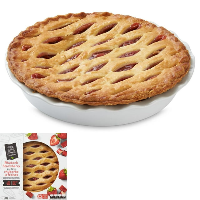 Your Fresh Market Baked 10" Rhubarb and Strawberry Pie