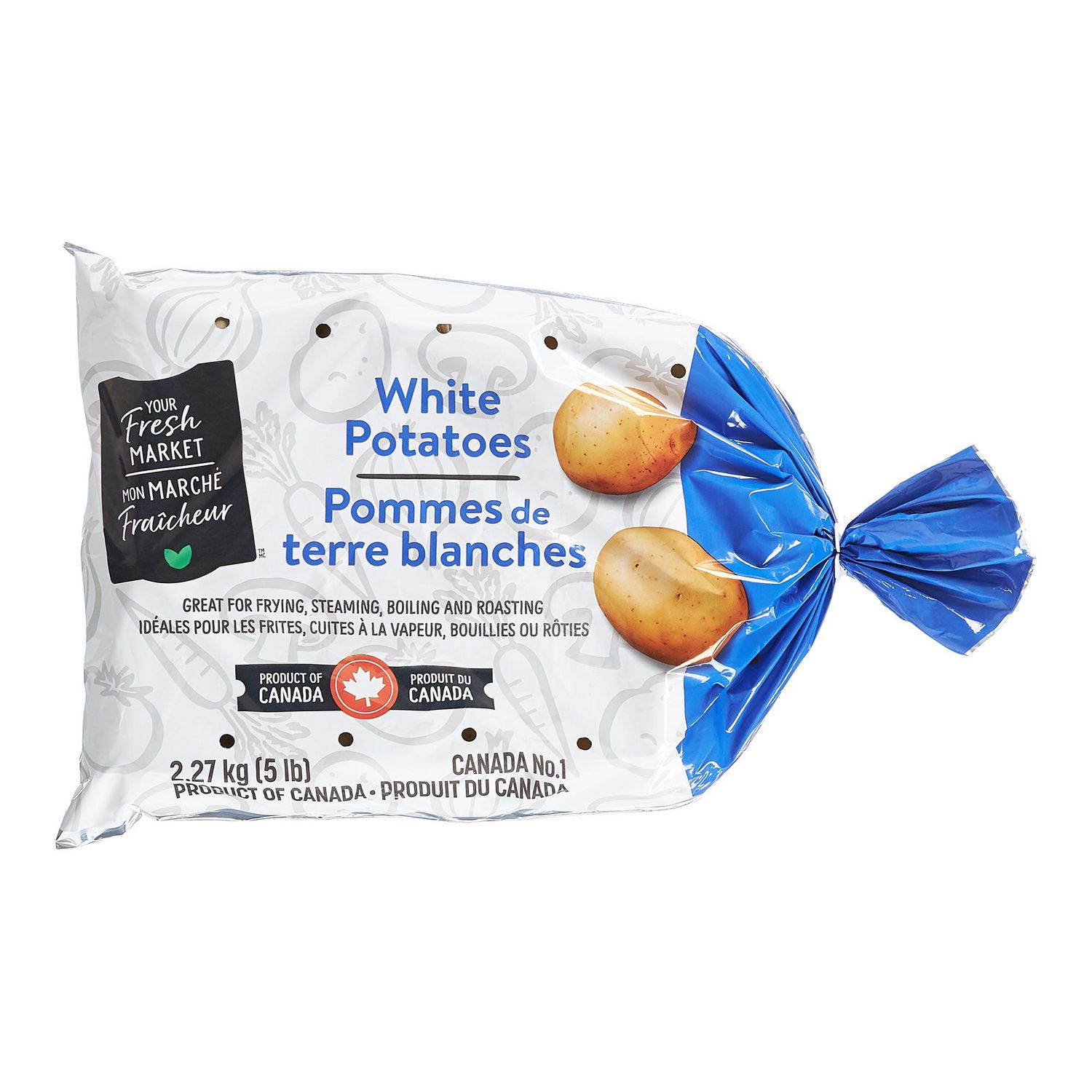 Pomme de terre, blanche, Mon marché fraîcheur 5 lb