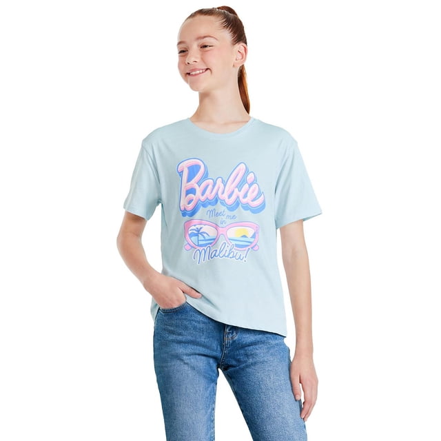 T-shirt avec imprimé graphique Barbie pour filles