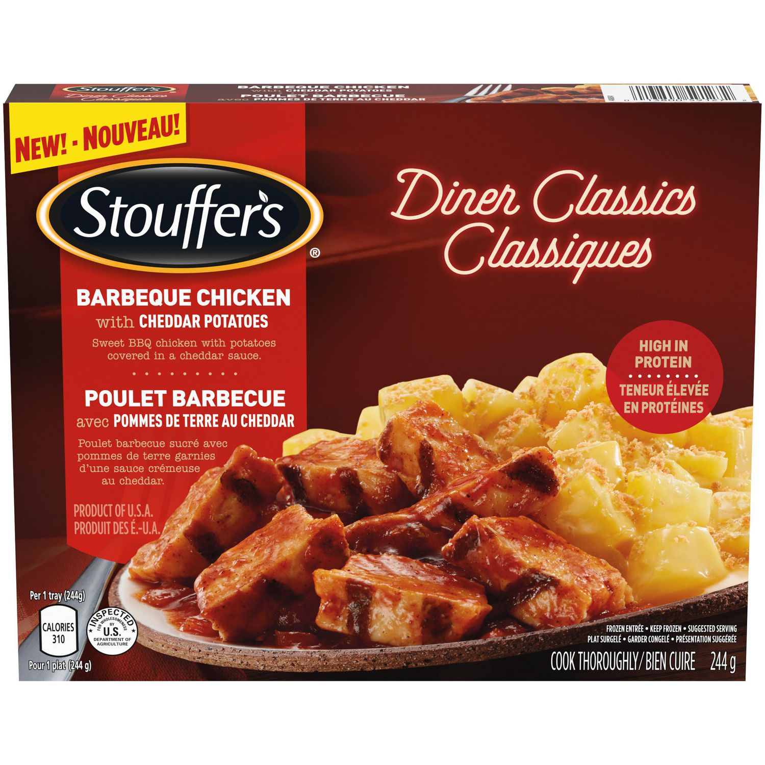 STOUFFER'S Diner Classics BBQ Chicken and Potatoes Walmart Canada