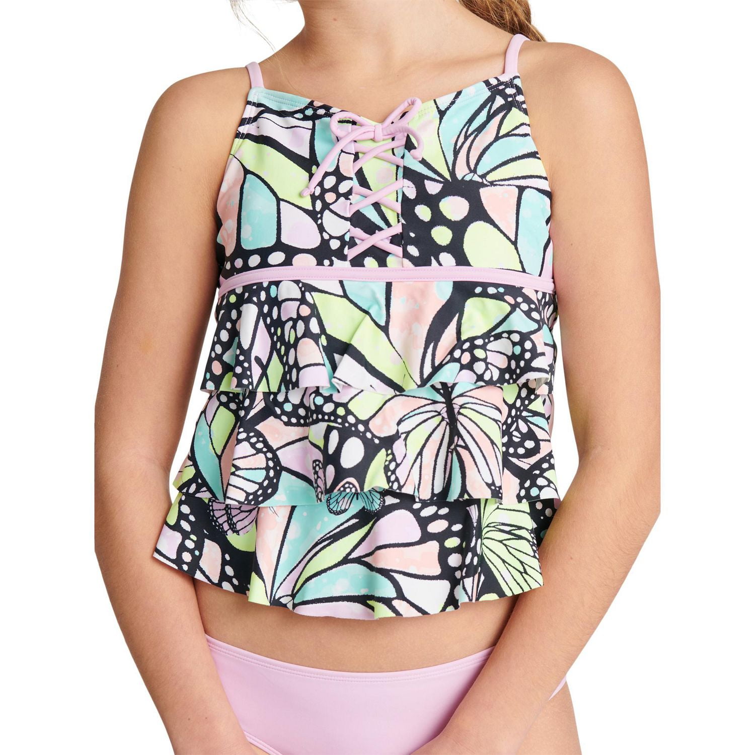 Justice Girls Swimwear Tankini Swim Set