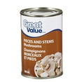 thumbnail image 1 of Great Value Pieces & Stems Mushrooms, 1 of 4