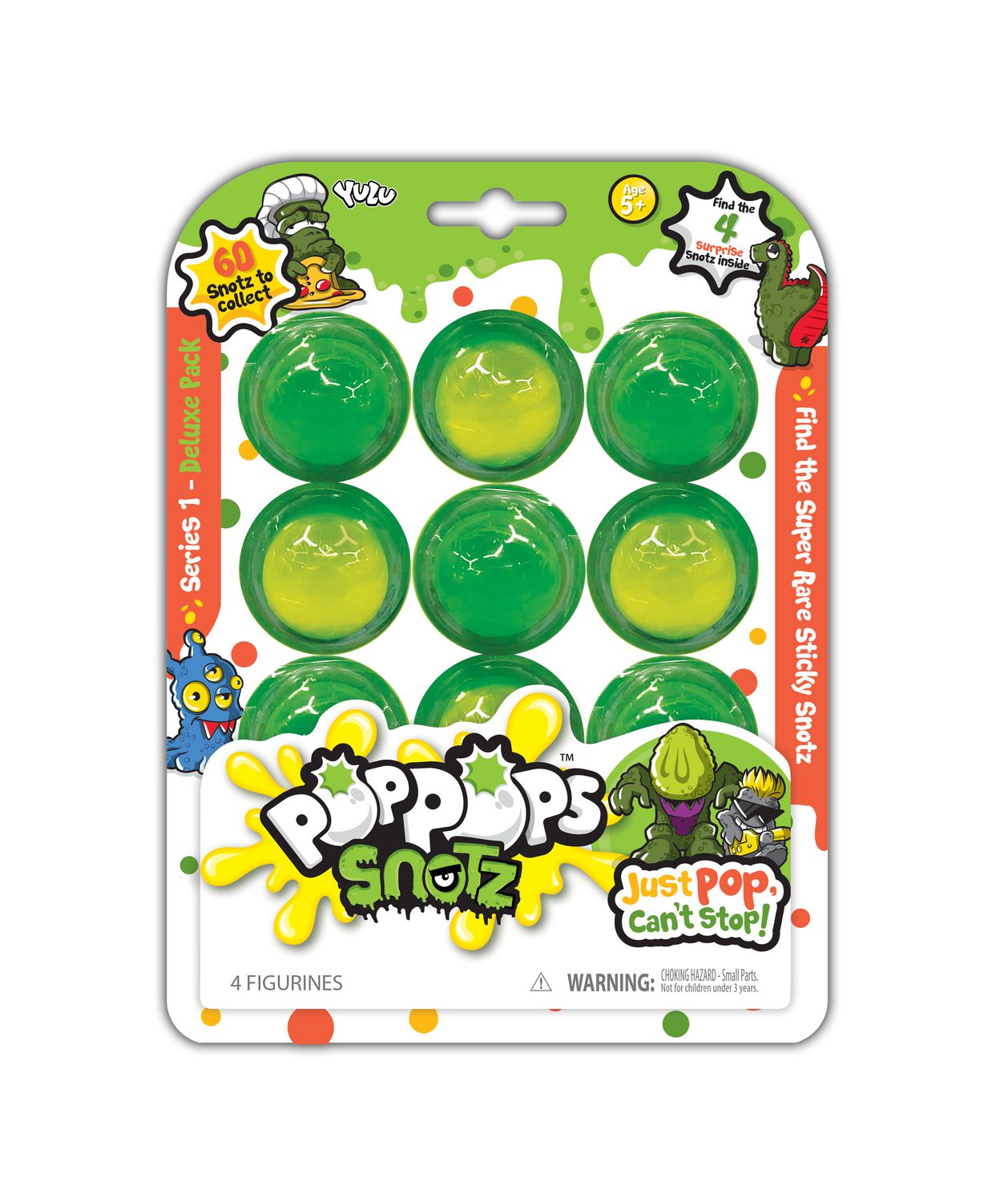 5 of Series 2 PopPops Snotz Pack 12 Snot Pop Bubbles Slime 6 of Series 1 