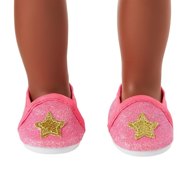 My Life As Pink Glitter Casual Shoes for 18” Dolls, 2 Pieces 