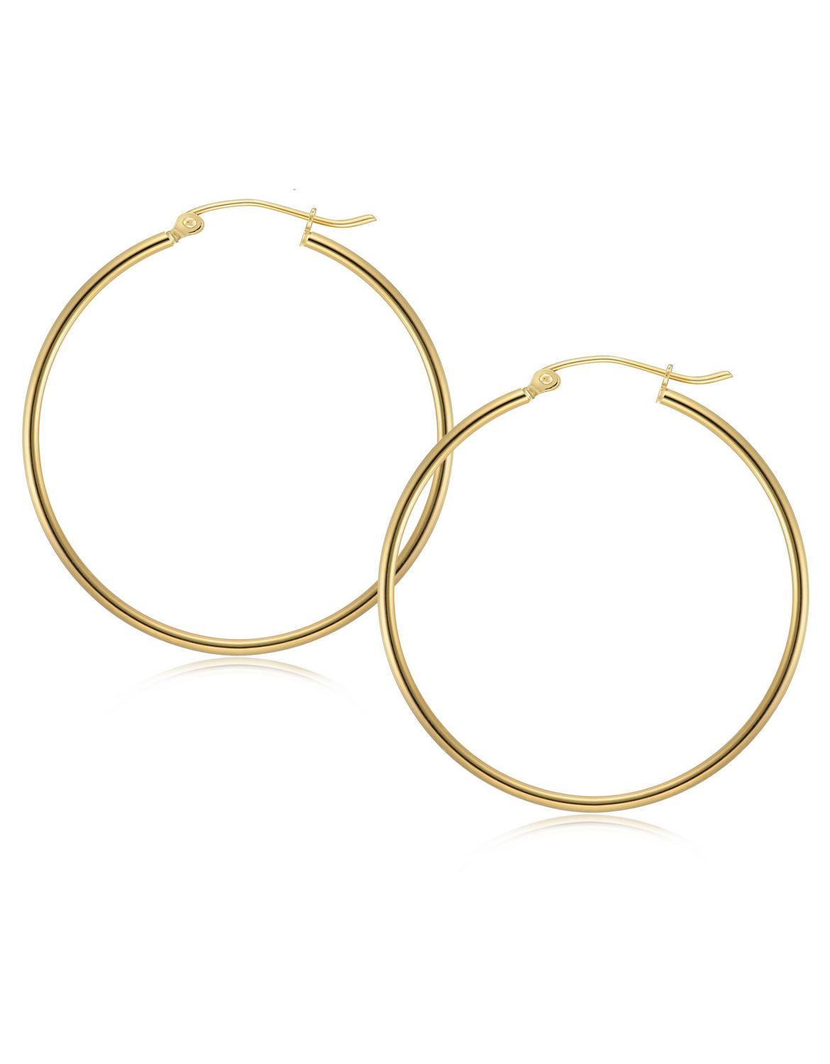 Quintessential10k Gold Large Round Yellow Hoop Earrings | Walmart Canada