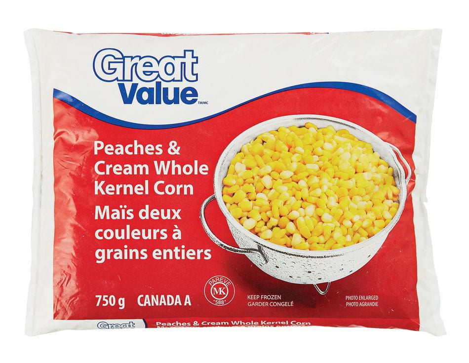 Great Value Whole Kernel Corn Peaches & Cream Walmart Canada