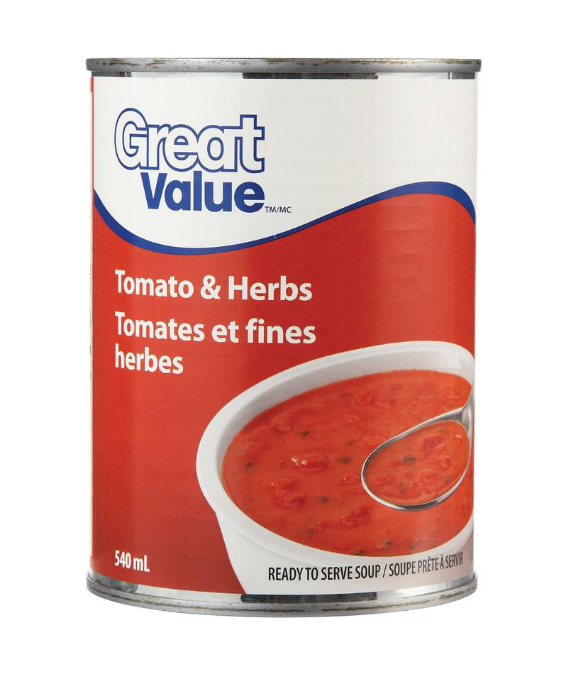Great Value Tomato And Herbs Soup Walmart Canada