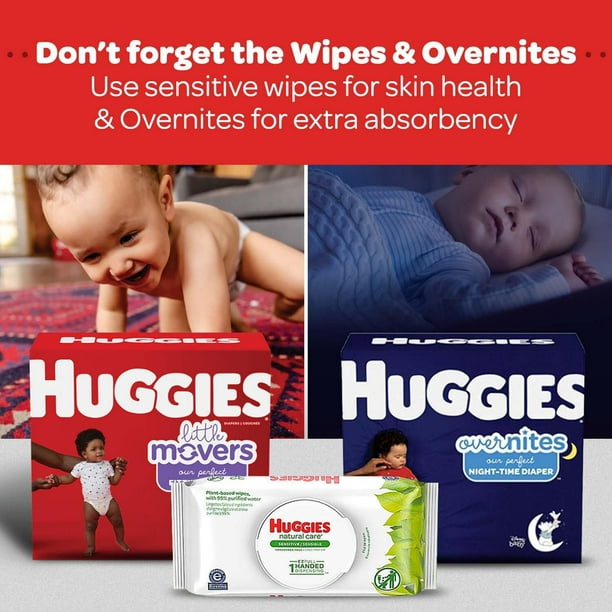 Huggies Little Movers Baby Diapers Size 5 (27+ lbs)