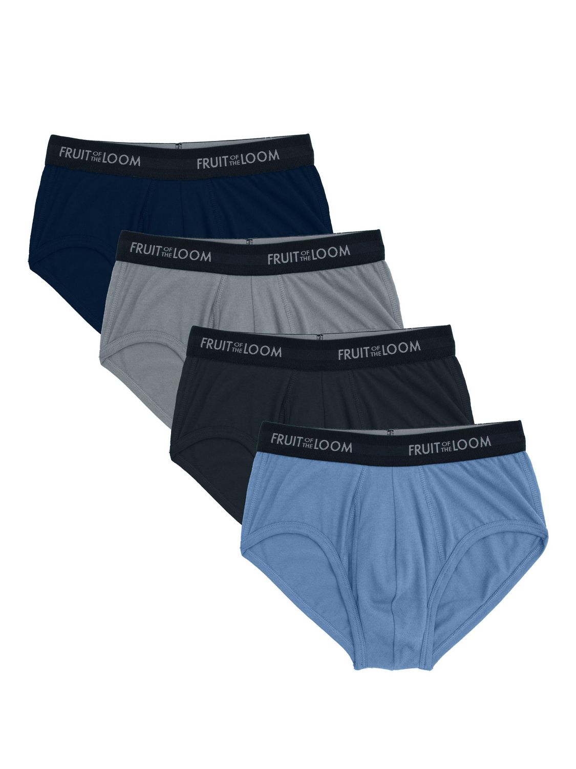 Men's Breathable Cotton-Mesh Brief Underwear, Assorted 4 Pack