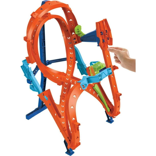 Jeu de piste Hot Wheels Circuit motorisé en 8 avec coffret de jeu