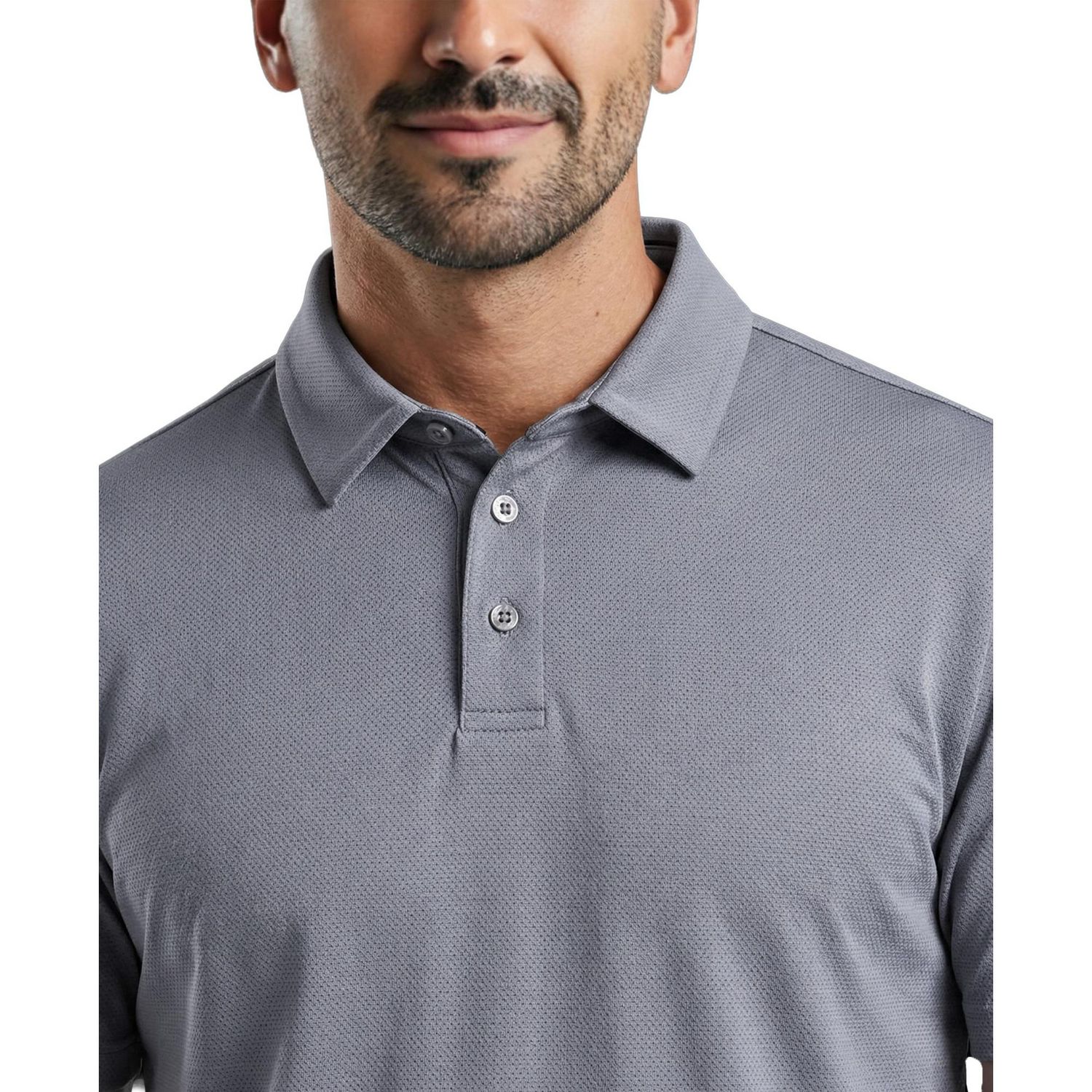 Polo à manches courtes uni Airflux pour homme de la marque PGAT TOUR Course Essentials