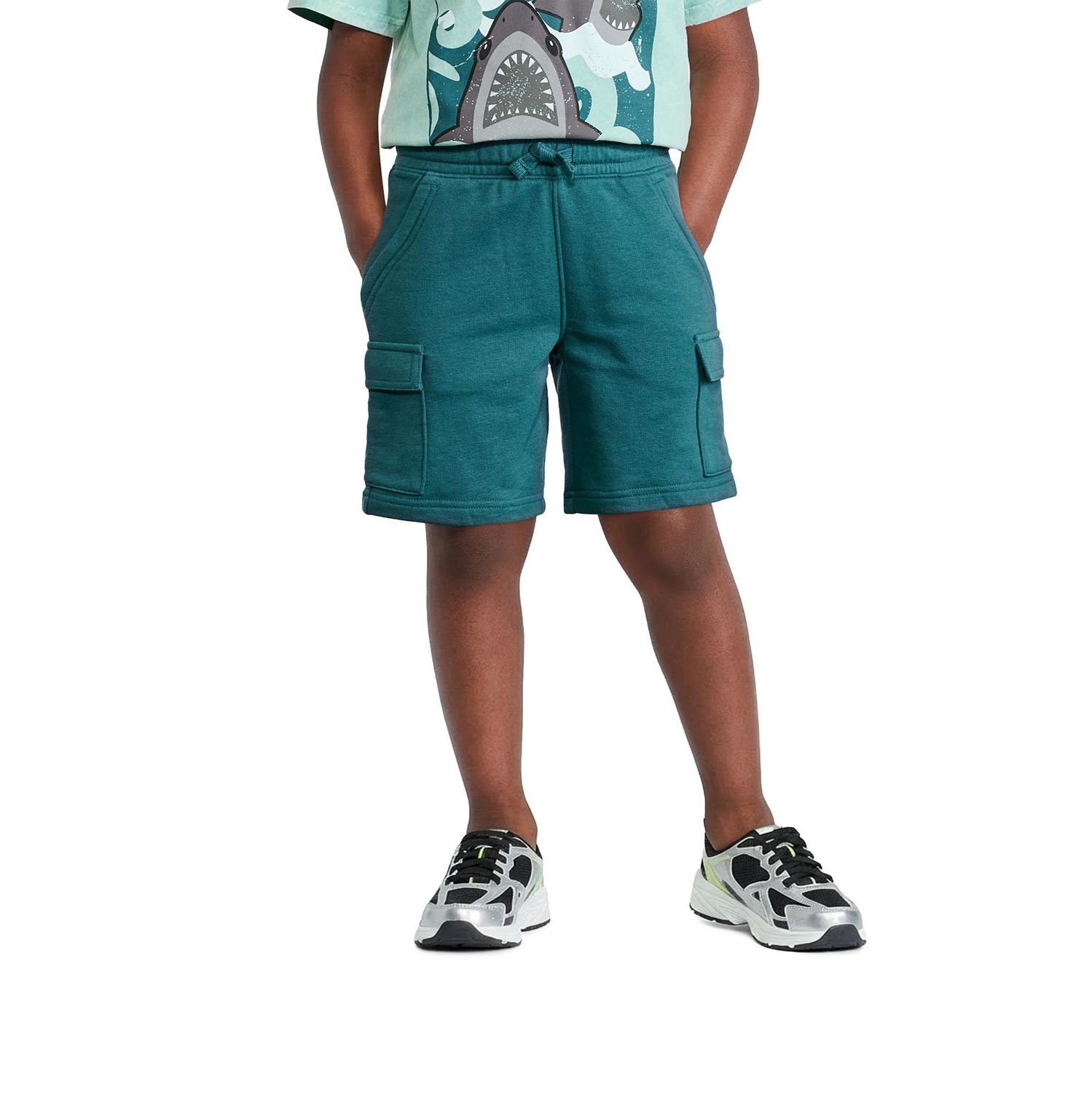 Short en tissu éponge avec poche cargo George pour garçons