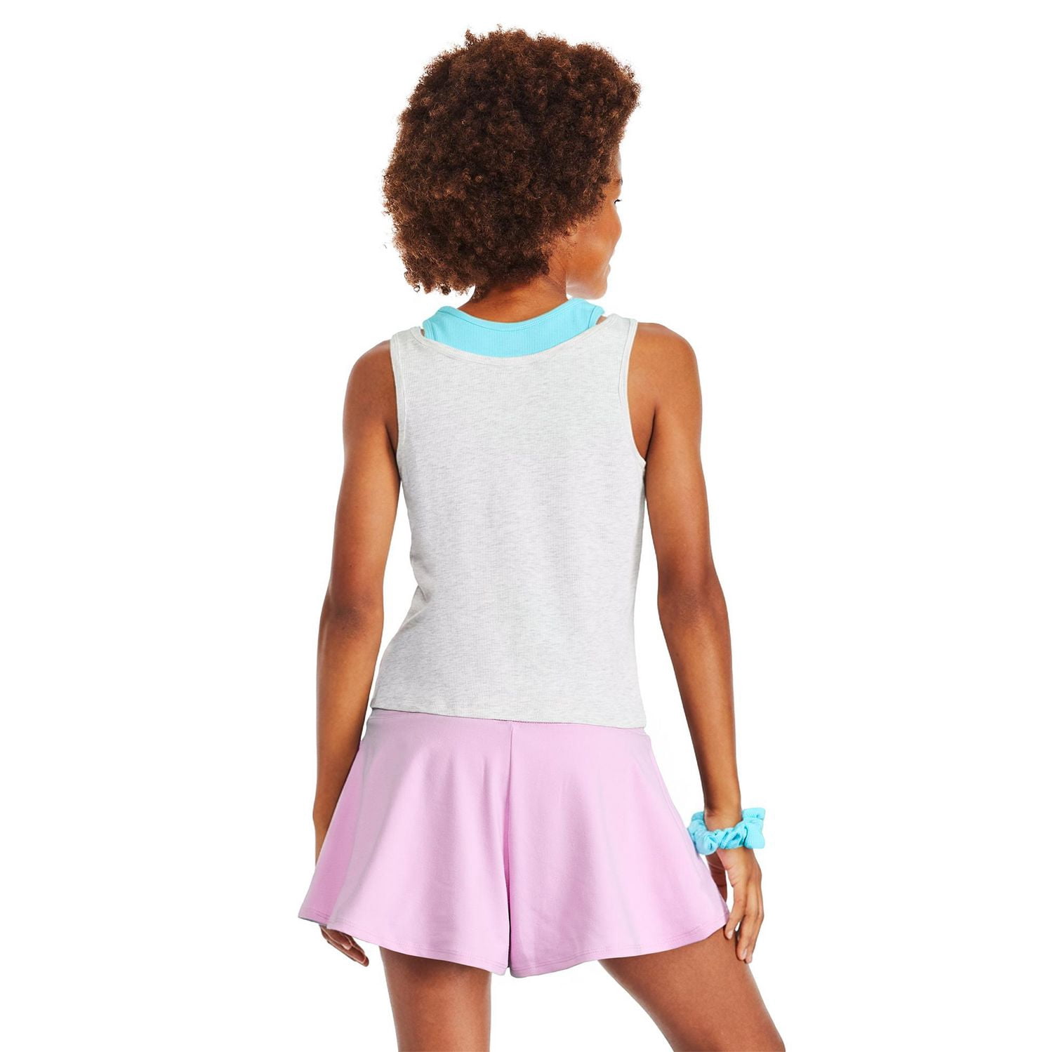 Justice Girls' Layered Rib Tank Top