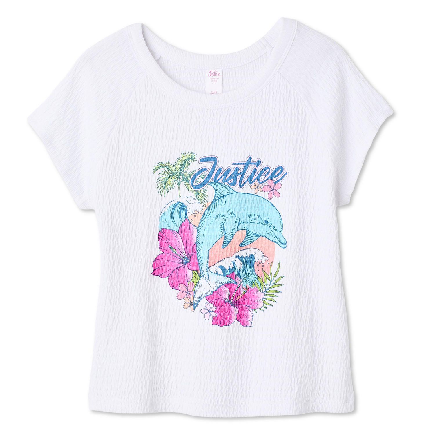 T-shirt à imprimé graphique Justice pour filles