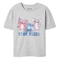 thumbnail image 3 of T-shirt à imprimé graphique Stitch Disney pour filles, 3 of 3