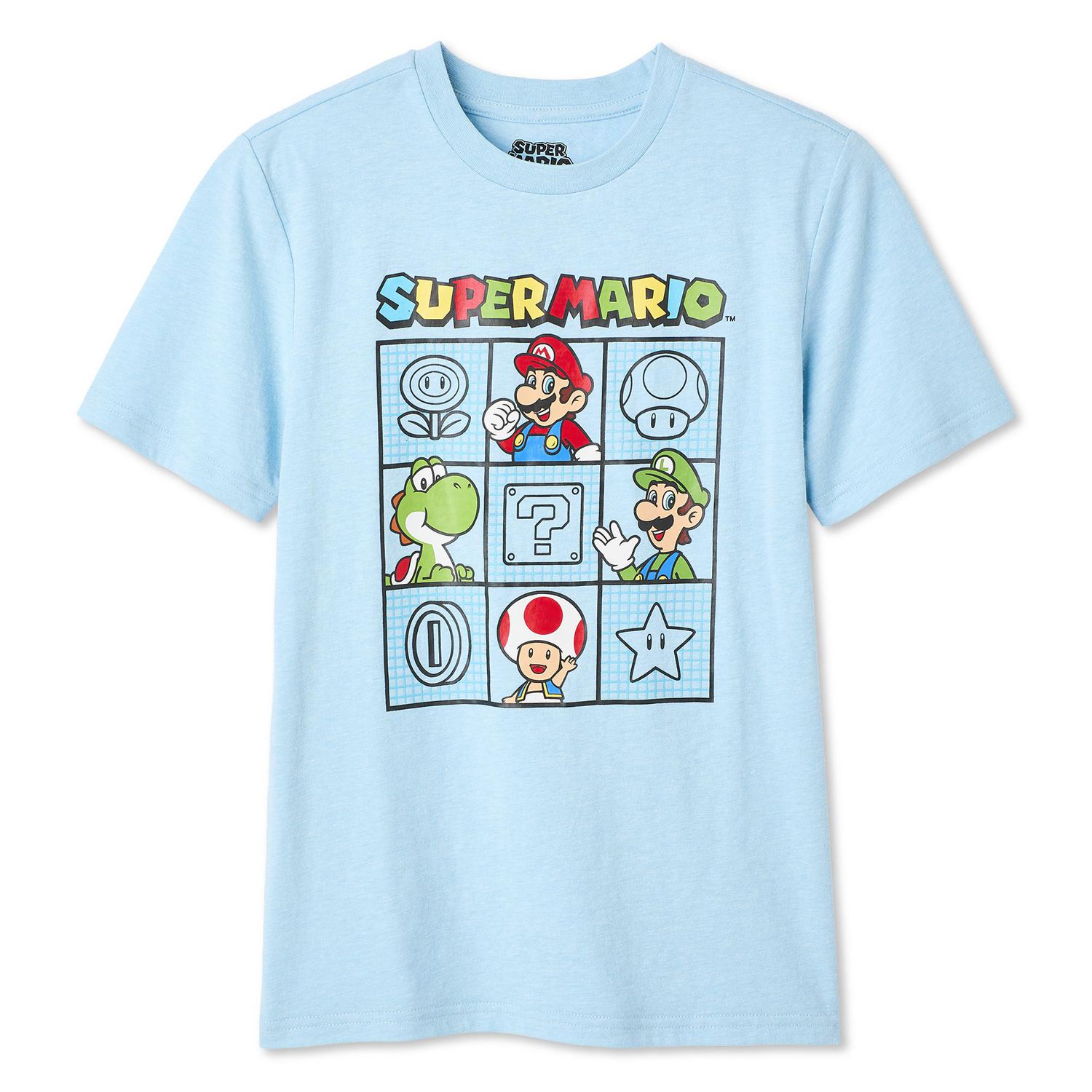 T-shirt à imprimé graphique Super Mario Nintendo pour garçons