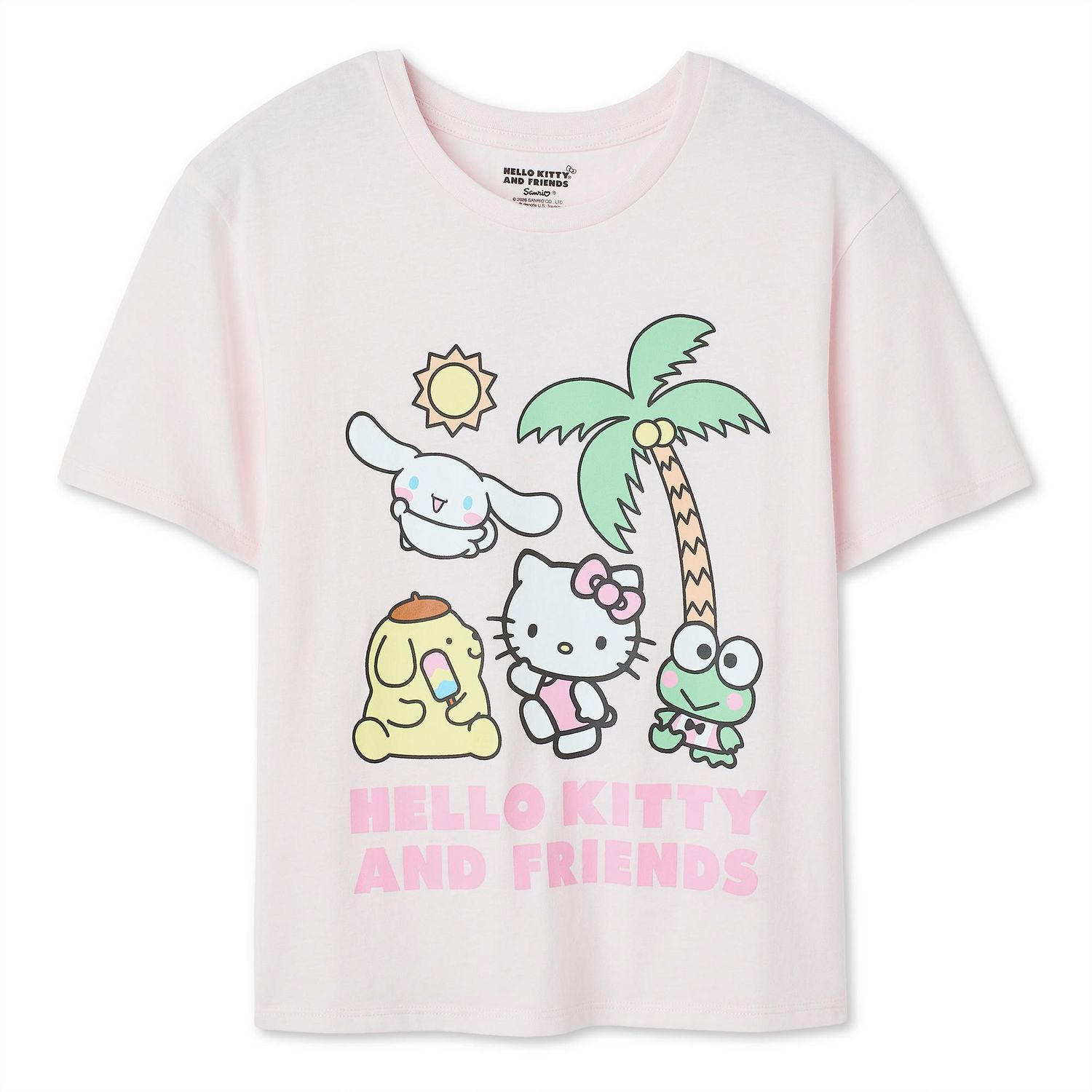 T-shirt à imprimé graphique Hello Kitty et ses amis pour filles