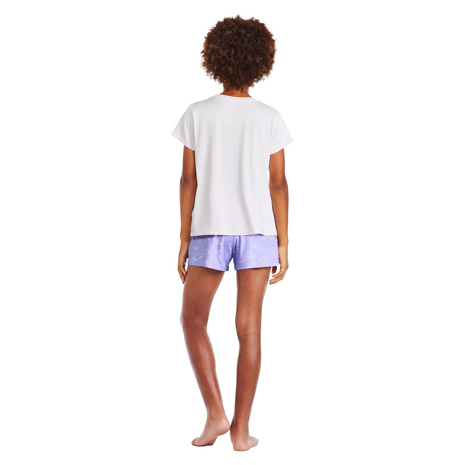 Pyjama 2 pièces avec short boxeur Hello Kitty et ses amis pour filles