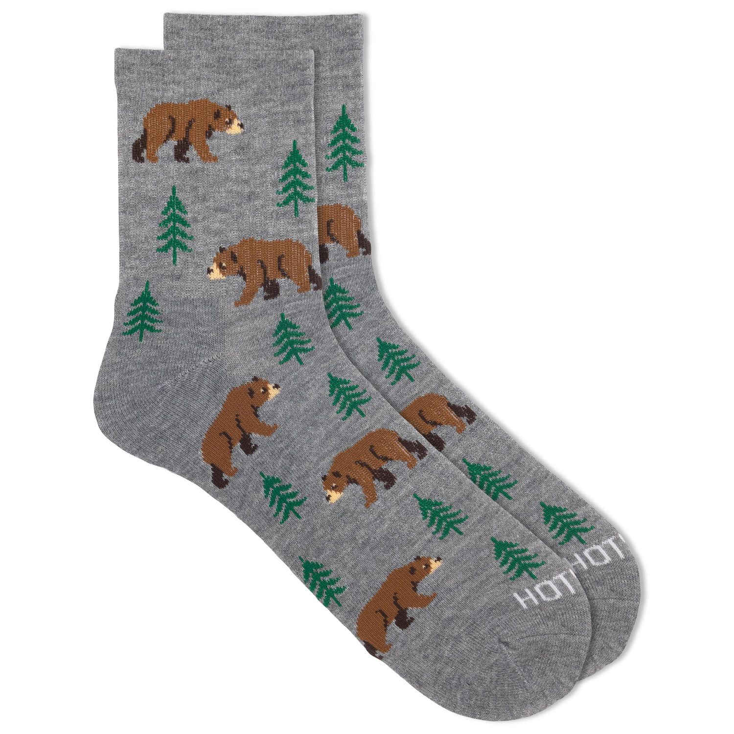 HOTSOX Men's Cushioned 3 Pair Fashion Mid-Crew Sock Size 6-12