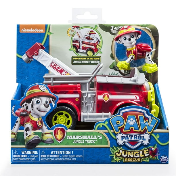 Véhicule-jouet Camion de la jungle de Marcus Jungle Rescue de La Pat' Patrouille