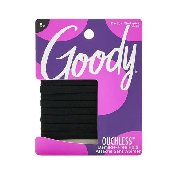 Goody Ouchless Athletique Hair Elastics - Sweat & Stretch Hair Ties - Assorted - 8 Ct, Goody Elastics.