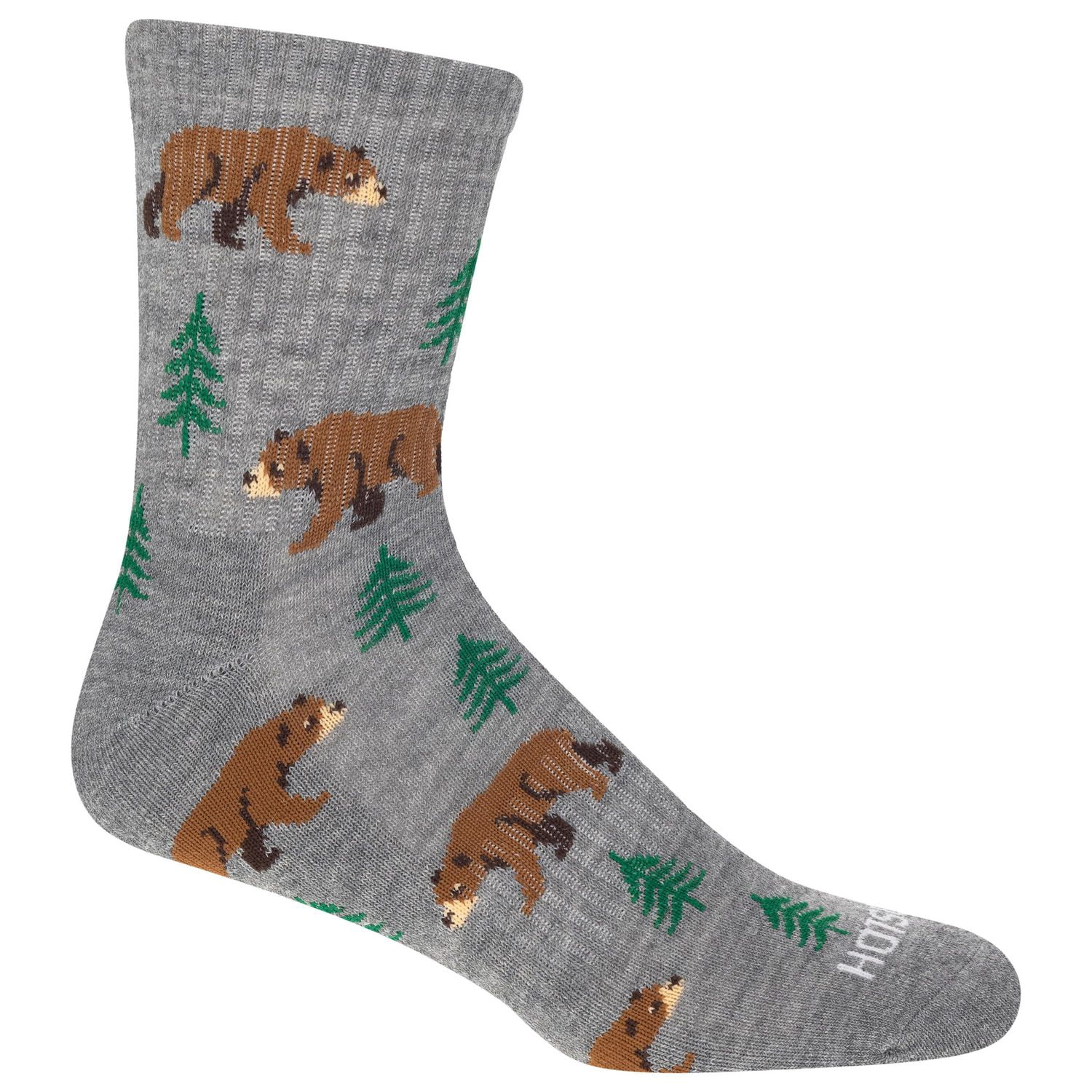 HOTSOX Men's Cushioned 3 Pair Fashion Mid-Crew Sock Size 6-12